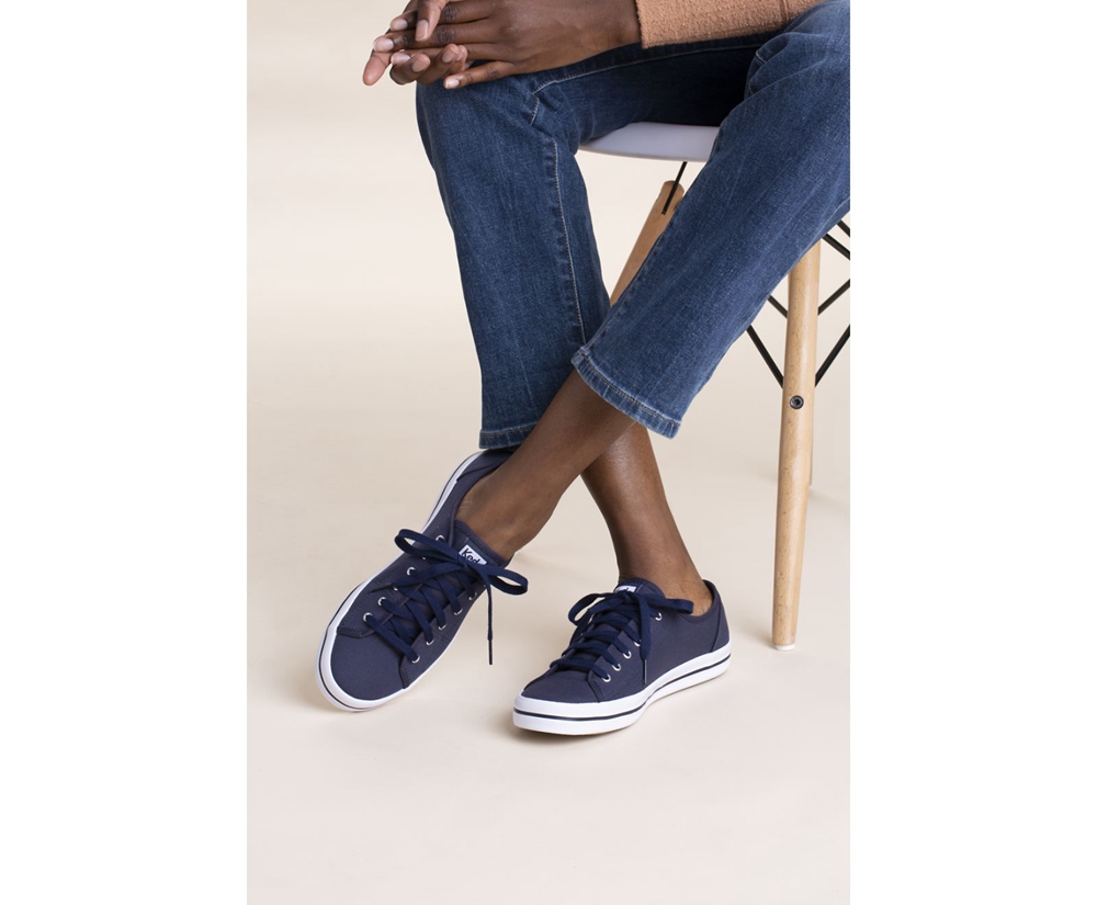 Zapatillas Keds Mujer Azul Marino - Washable Kickstart - 567-GMZIEQ